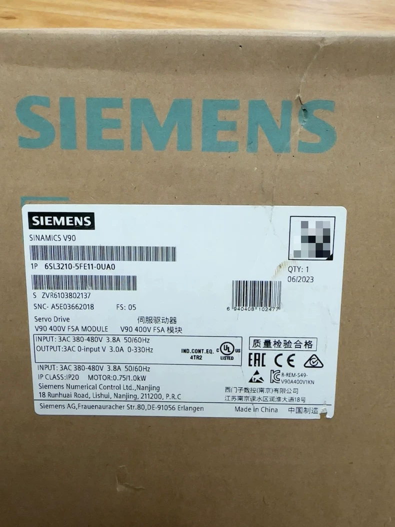 SIEMENS Inverter 6SL3210-5FE11-0UA0 1 6SL3210 5FE11 0UA0 1767593757305
