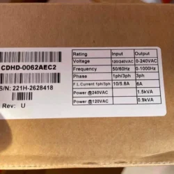 Servotronix CDHD-0062AEC2 Servo Driver