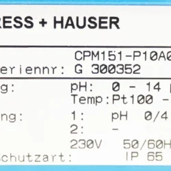 Endress+Hauser MYCOM  Transducer CPM151-P10A00
