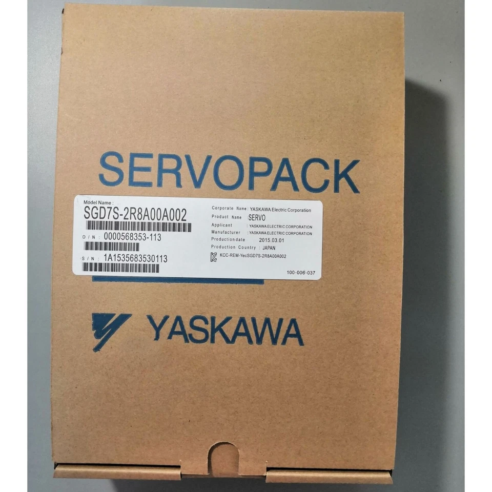 Yaskawa SGD7S-2R8A00A002 Servo Motor 1 SGD7S 2R8A00A002 1767596074119