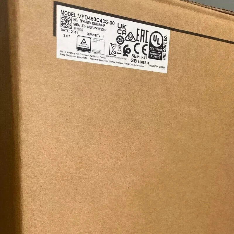 Delta frequency converter VFD450C43S-00 1 VFD450C43S 00 1767677753109