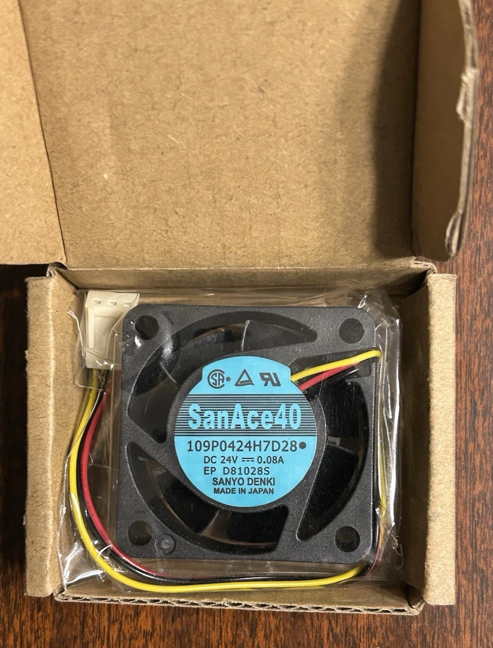 SANYO 109P0424H7D28 DC 24V 0.08A 40x40x15mm Inverter Fanuc Cooling Fan 1 109P0424H7D28 1767098629055