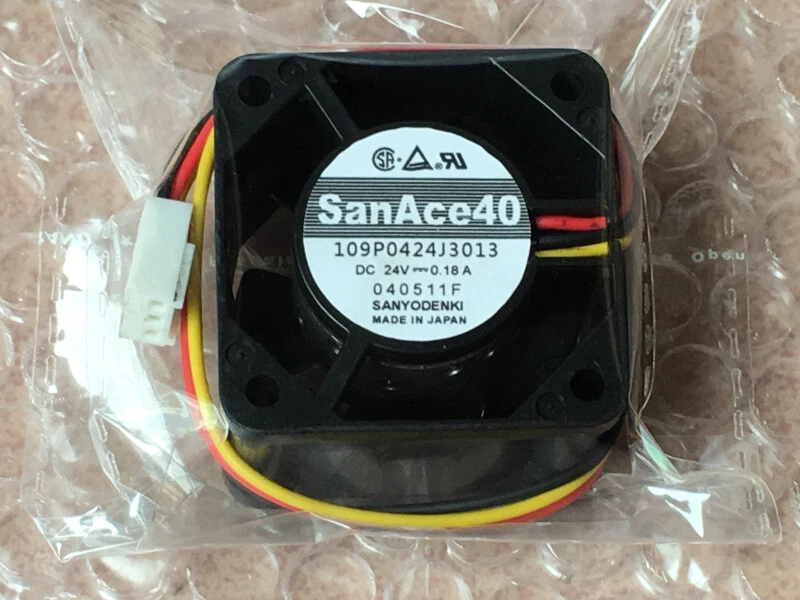 SANYO Denki 109P0424J3013 SanAce Fan DC 24V 0.18A 40*40*28MM 3-wire Cooling Fan 1 109P0424J3013 1767924060352