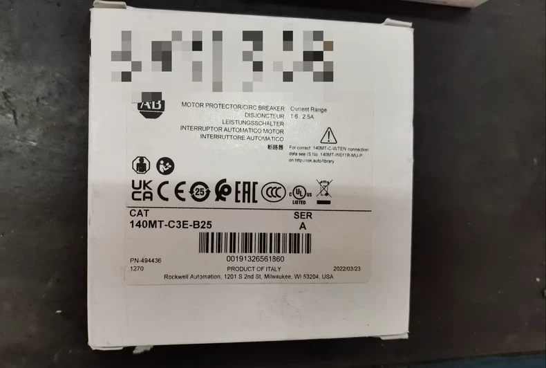 Allen-Bradley 140MT-C3E-B25 Motor Protection Circuit Breaker 1 140MT C3E B25 1771900583786