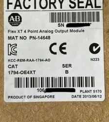 ALLEN BRADLEY Analog Output Module 1794-OE4XT