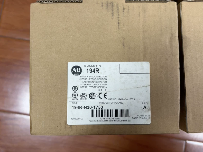 ALLEN-BRADLEY 194R-N30-1753 Switch Disconnector 1 194R N30 1753 1768205720323