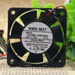 NMB 2410ML-05W-B60 Cooling Fan DC 24V 0.17A 60*60*25mm 6cm Inverter Cooling Fan