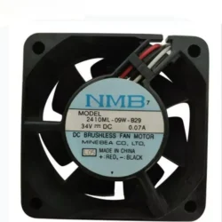 NMB 2410ML-09W-B29 Cooling Fan DC 34V 0.07A 60*60*25mm 6cm 3wires Axial Fan