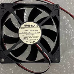 NMB 3106KL-05W-B59 DC 24V 0.16A 80*80*15mm 3wire Cooling fan Ball bearing