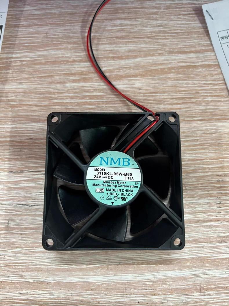 NMB 3110KL-05W-B60 fan DC 24V 0.18A 80*80*25mm Graphics card Cooling Fan 2-wire 1 3110KL 05W B60 1768783421086