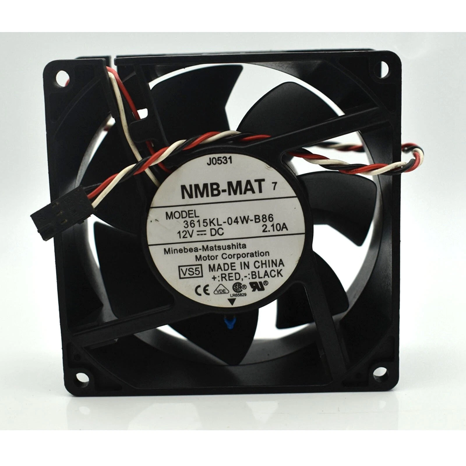 NMB 3615KL-04W-B86 Fan DC 12V 2.1A 90*90*38mm Dell server / case cooling fan 1 3615KL 04W B86 1768198614956
