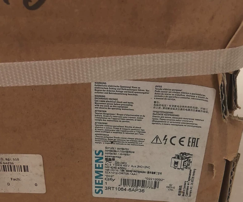 SIEMENS 3RT1064-6AP36 Power Contactor 1 3RT1064 6AP36 1773900736795