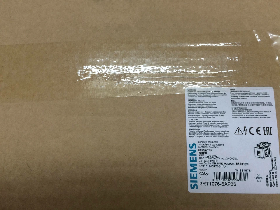 SIEMENS Power Contactor 3RT1076-6AP36 1 3RT1076 6AP36 1766554832132