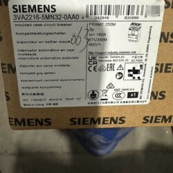 SIEMENS moulded case circuit breaker 3VA2216-5MN32-0AA0