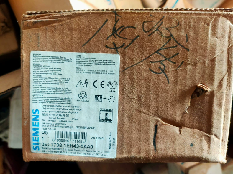 SIEMENS circuit breaker 3VL1708-1EH43-0AA0 1 3VL1708 1EH43 0AA0 1772501409751