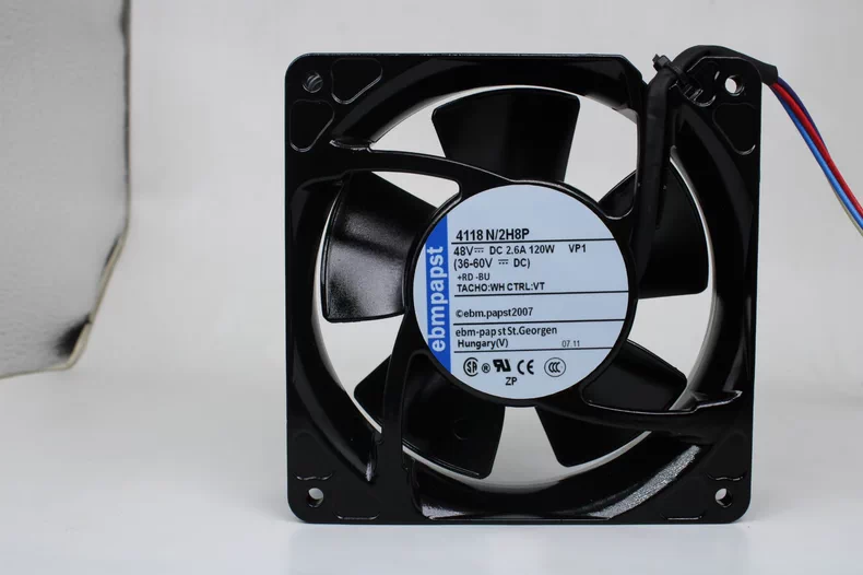Ebmpapst 4118N/2H8P?Axial Fan DC 48V 120W 4-wire 120*120*38MM Cooling Fan 1 4118N 2H8P 1768790018331