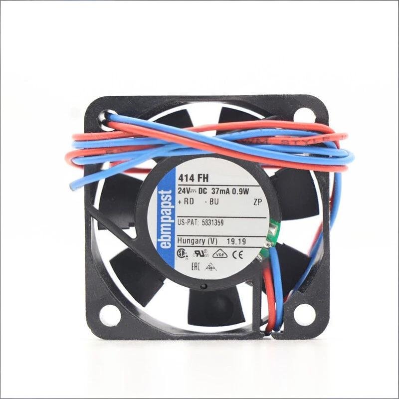 Ebmpapst 414FH Axial Cooling Fan DC 24V 0.9W 40*40*10mm 37mA 2-wire Ball Bearing 1 414FH 1768782945109