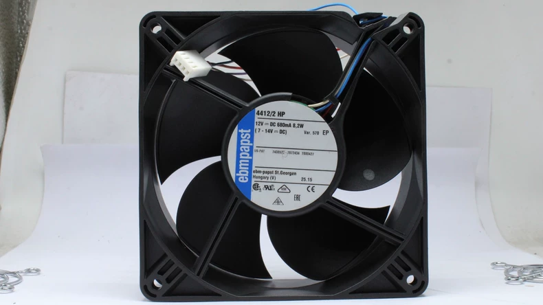 Ebmpapst 4412/2HP Axial Fan 12VDC 0.68A 8.1W 120*120*38MM 4-wire Cooling Fan 1 4412 2HP 1767922385281