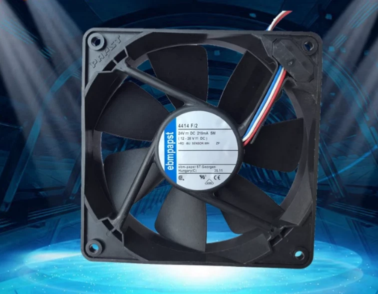 Ebmpapst 4414F/2 24V DC 0.21A 5.0W 120x120x25mm Axial Cooling Fan 1 4414F 2 1768794630499