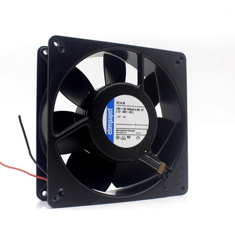 Ebmpapst 5114N Axial Fan 24V 9.5W 395mA 135*135*38MM 2-wire Inverter Cooling Fan 1 5114N 1768284638778