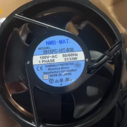 NMB-MAT 5915PC-10T-B30 AC 100V 37/33W 172*150*38MM 2-Pin Axial cooling fan