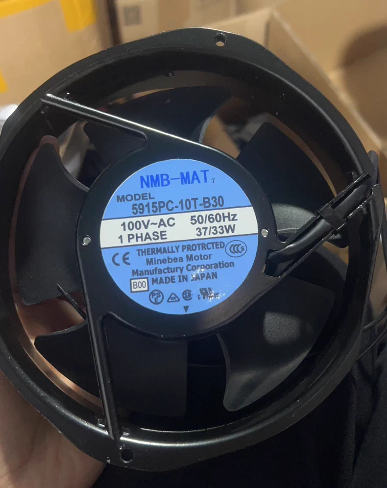 NMB-MAT 5915PC-10T-B30 AC 100V 37/33W 172*150*38MM 2-Pin Axial cooling fan 1 5915PC 10T B30 1768371591790