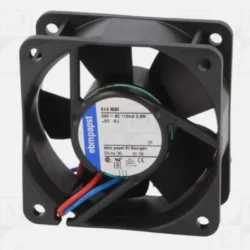 Ebmpapst 614NGH Axial Fan DC 24V 2.6W 60*60*25MM 0.11A 43m3/h Cooling Fan 2-Wire