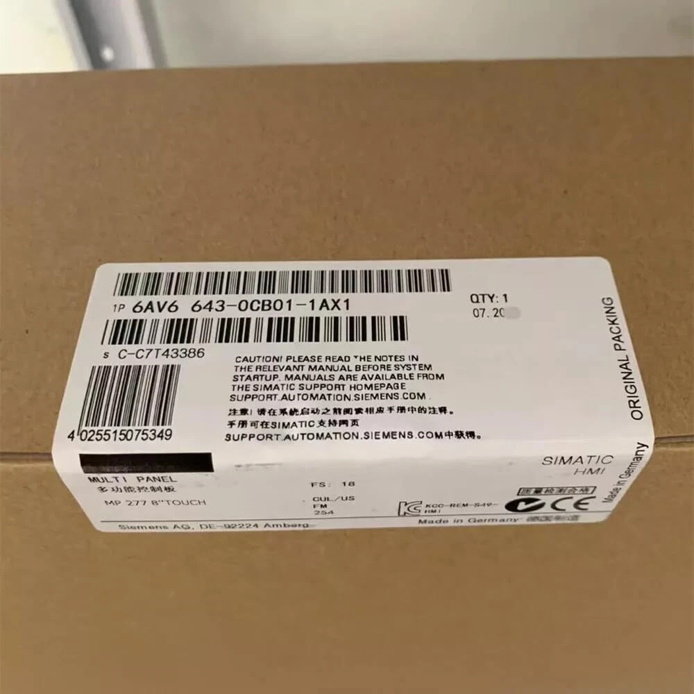 SIEMENS Touch Panel 6AV6643-0CB01-1AX1 1 6AV6643 0CB01 1AX1 1772162368875