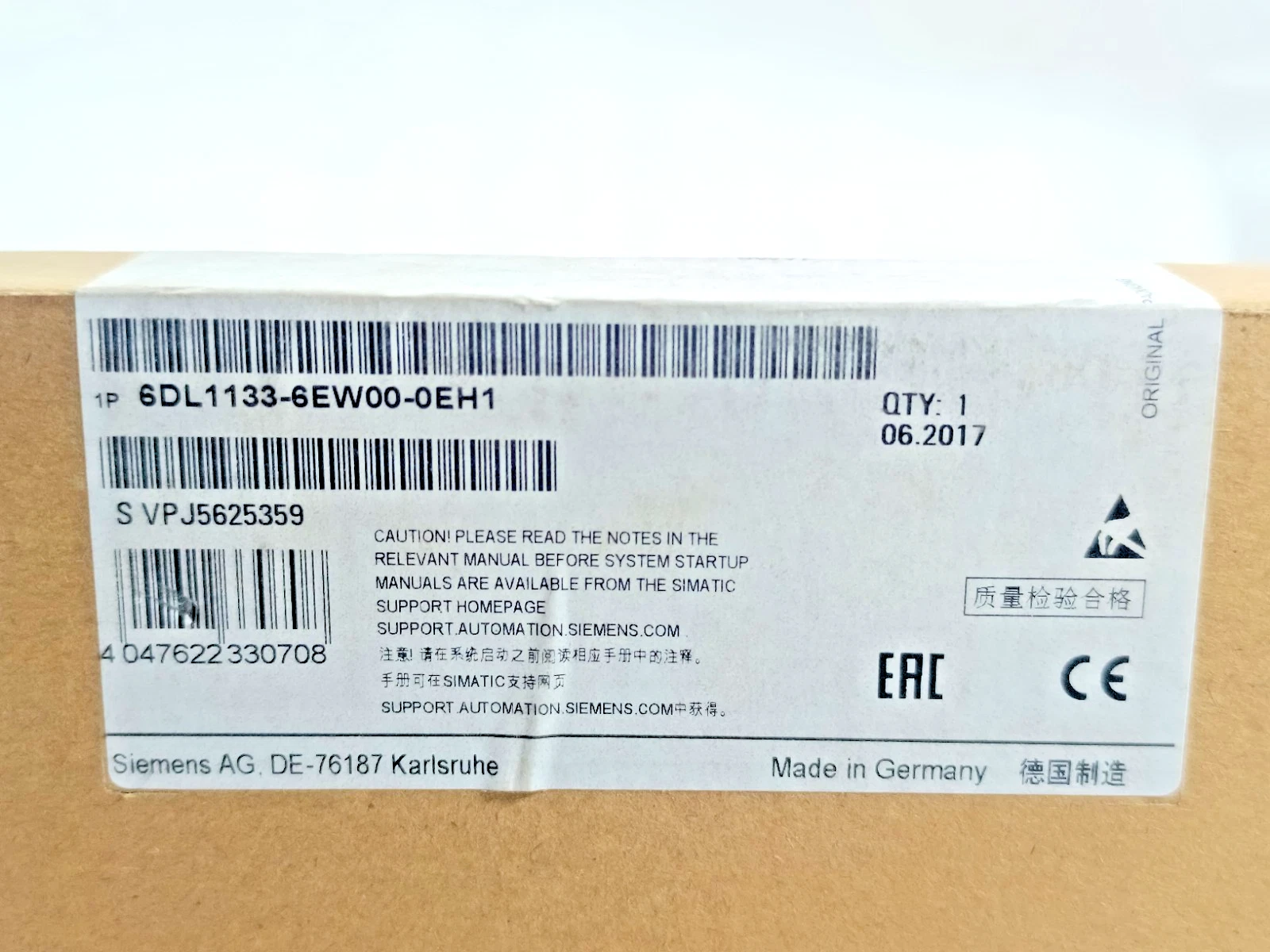 SIEMENS 6DL1133-6EW00-0EH1 MODULE 1 6DL1133 6EW00 0EH1 1768789686716