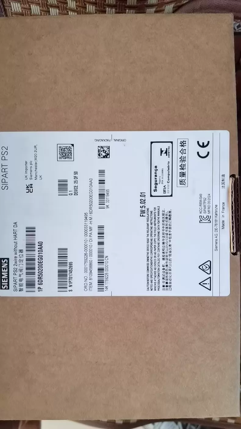 SIEMENS Valve Positioner 6DR5020-0EG01-OAAO 1 6DR5020 0EG01 OAAO 1772414078306