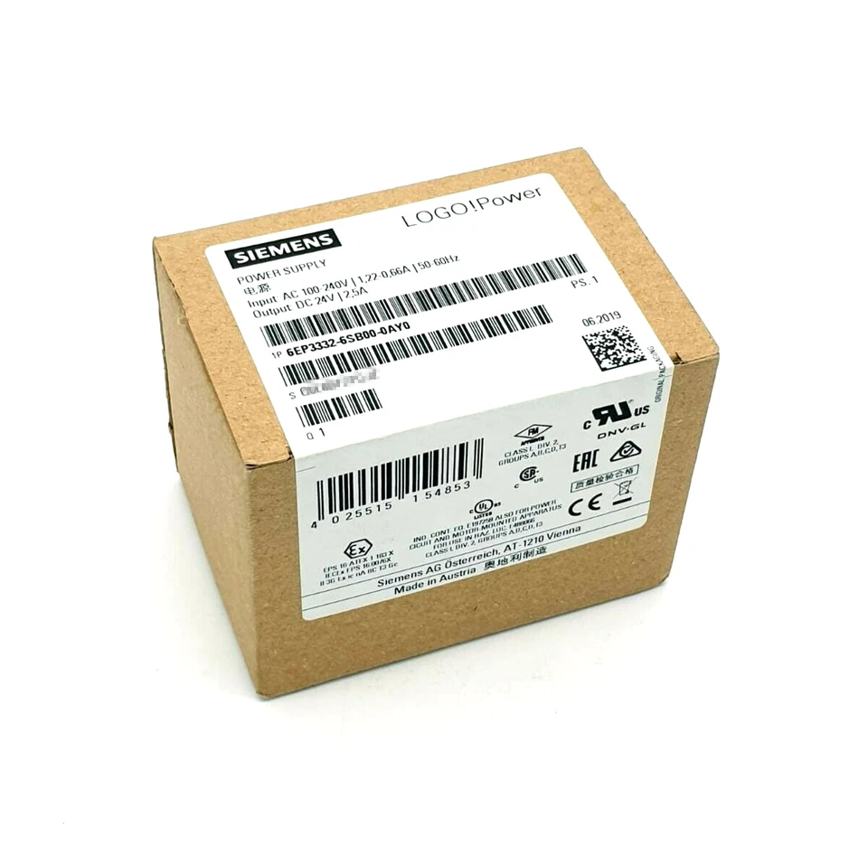 SIEMENS LOGO POWER 6EP3332-6SB00-0AY0 Power Supply 1 6EP3332 6SB00 0AY0 1772155499347