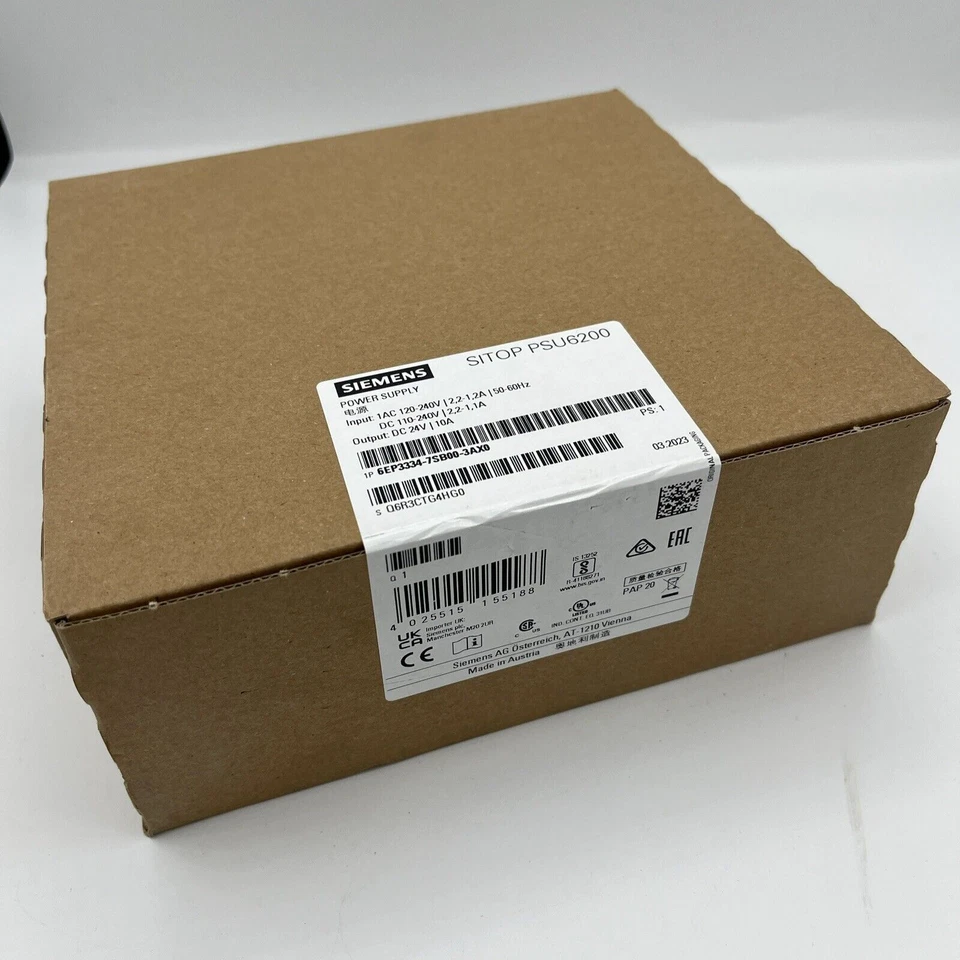 SIEMENS 6EP3334-7SB00-3AX0 SITOP PSU6200 Power Supply 1 6EP3334 7SB00 3AX0 1773905351097