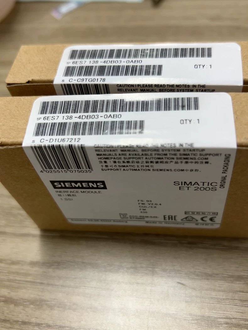 SIEMENS 6ES7138-4DB03-0AB0 Electronics Module 1 6ES7138 4DB03 0AB0 1769156718772