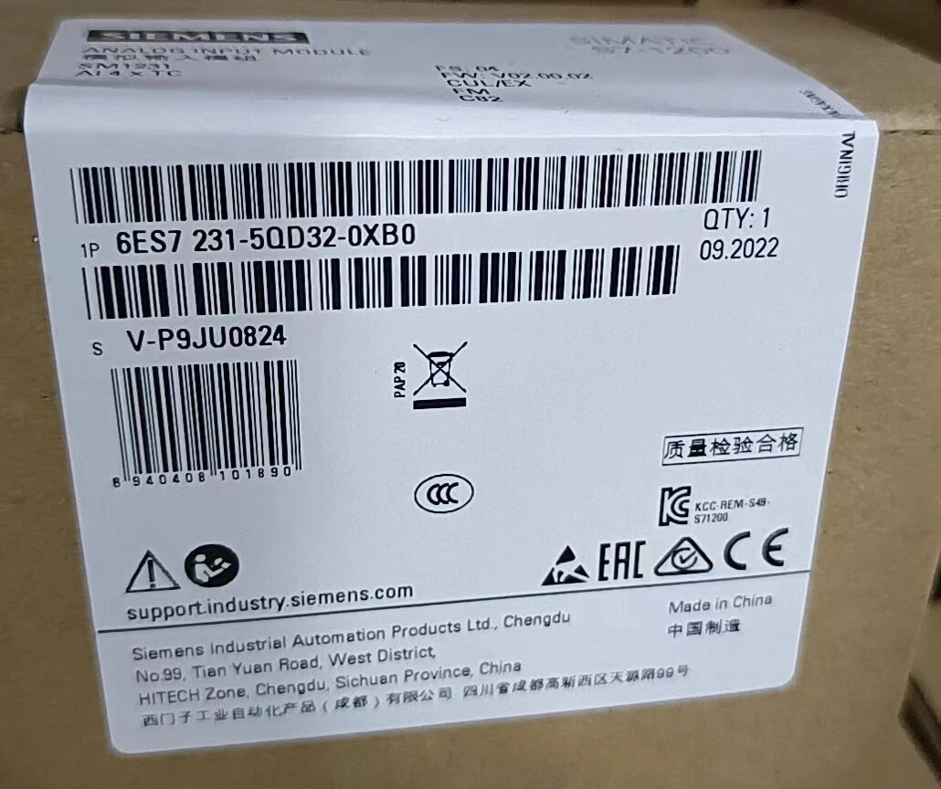 SIEMENS Module 6ES7231-5PD32-0XB0 1 6ES7231 5PD32 0XB0 1769133767203