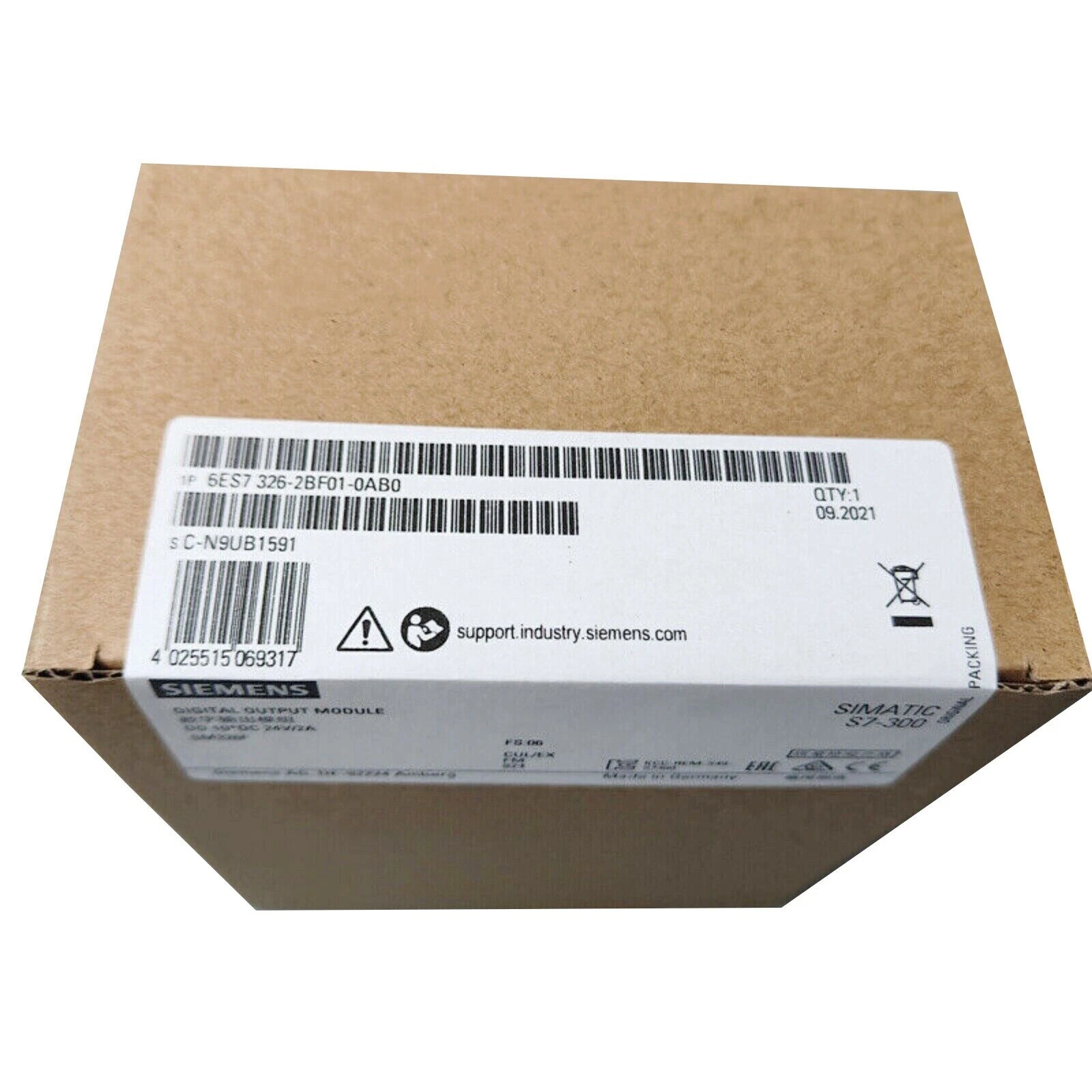 SIEMENS 6ES7326-2BF01-0AB0 Digital Output Module 1 6ES7326 2BF01 0AB0 1766127671649