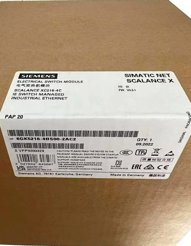 SIEMENS 6GK5216-4BS00-2AC2 Electrical switch module 1 6GK5216 4BS00 2AC2 1771981344498