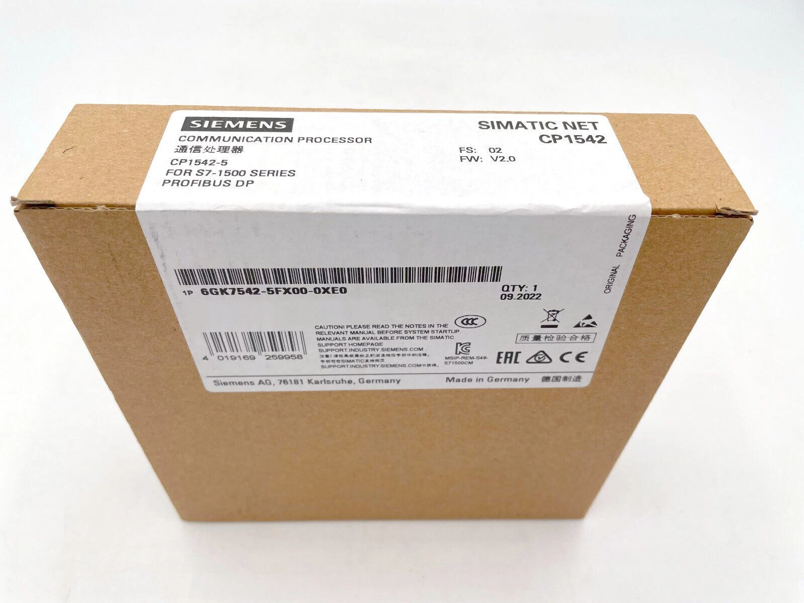 SIEMENS 6GK7542-5FX00-0XE0 Communication Processor Module 1 6GK7542 5FX00 0XE0 1768783842821