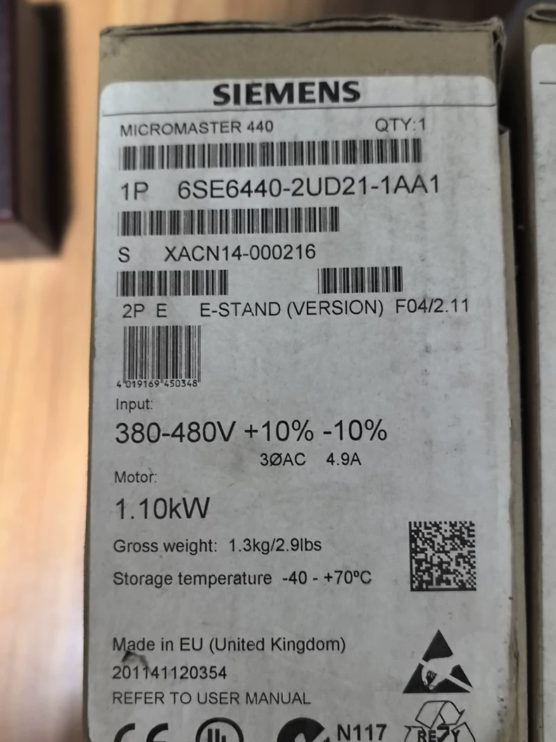 SIEMENS 6SE6440-2UD21-1AA1 module 1 6SE6440 2UD21 1AA1 1774515378043