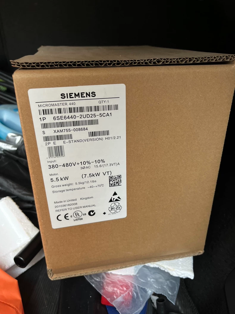 SIEMENS 6SE6440-2UD25-5CA1 Inverter 1 6SE6440 2UD25 5CA1 1769134865196