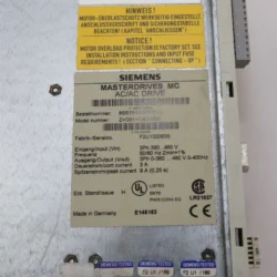 SIEMENS MASTERDRIVES 6SE7013-0EP60-Z SERVO DRIVE