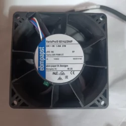 ebmpapst 8214J/2H4P Axial Fan 24V DC 37W 1.55A 80x80x38mm 4-Wire Cooling Fan