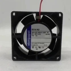 Ebm-papst 8314HU 24VDC 7.2W 80x80x32mm IP68 Axial Fan Inverter Cooling Fan 2‑Wire