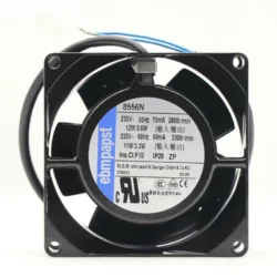 Ebmpapst 8556N Axial Fan 230V 80x80x38mm 12W 70mA High Temperature Cooling Fan - Industrial Cooling Fan