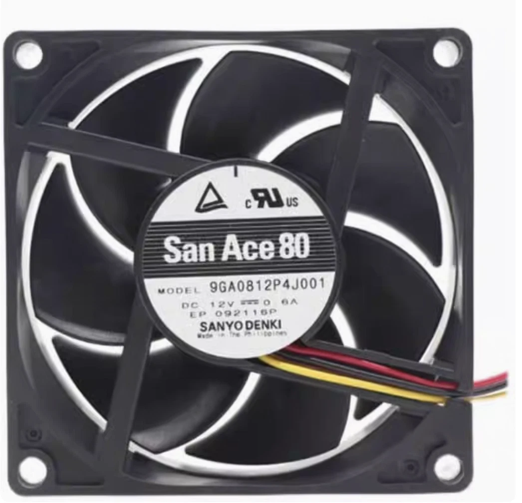 SANYO 9GA0812P4J001 SanAce Axial Fan 12V 0.6A 80*80*25MM 4-wire PWM Cooling Fan 1 9GA0812P4J001 1767938584723