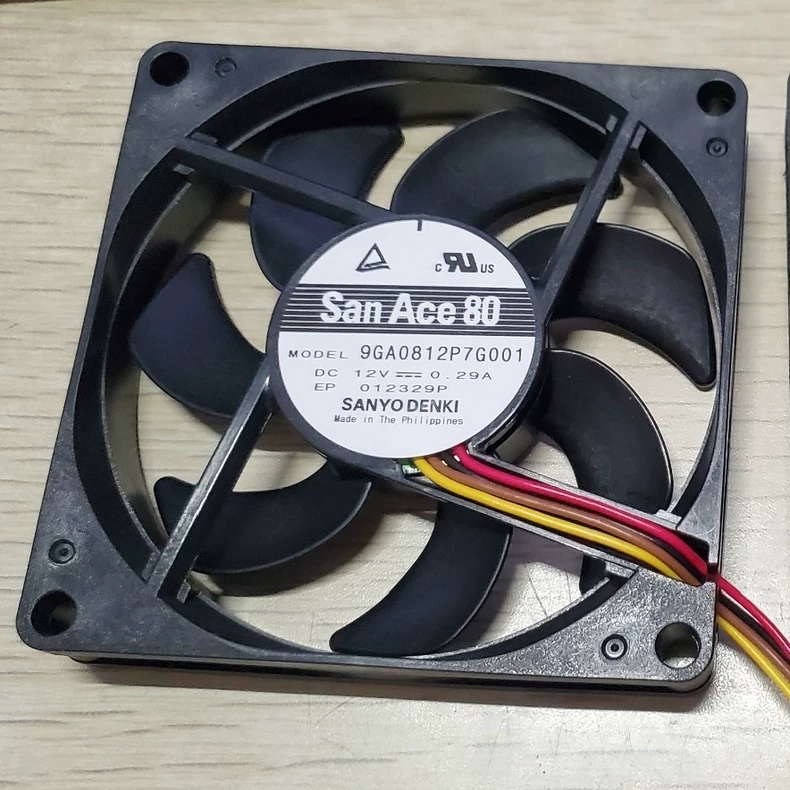 SANYO 9GA0812P7G001 SanAce Axial Fan 12V 0.29A 80*80*15MM 4-wire PWM Cooling Fan 1 9GA0812P7G001 1767863845355