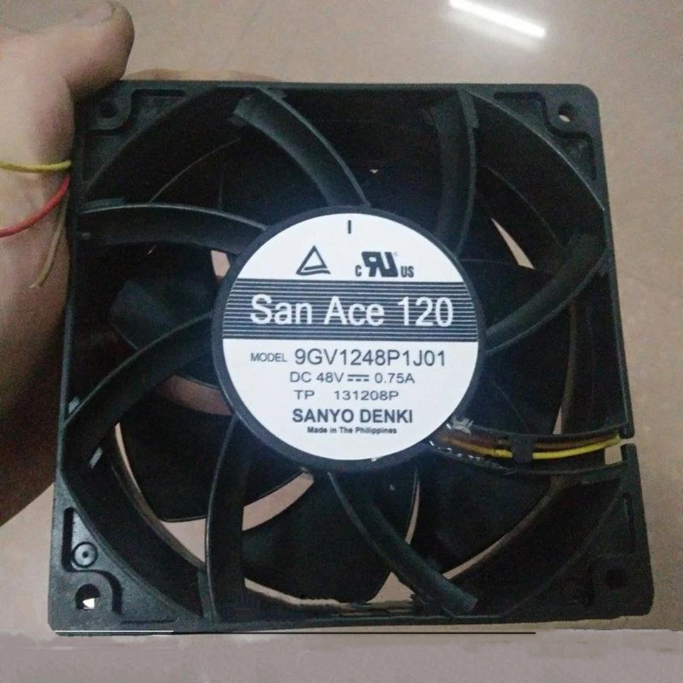SANYO Denki 9GV1248P1J01 SanAce DC 48V 0.75A 120*120*38MM 4-wire PWM Cooling Fan 1 9GV1248P1J01 1768370726391
