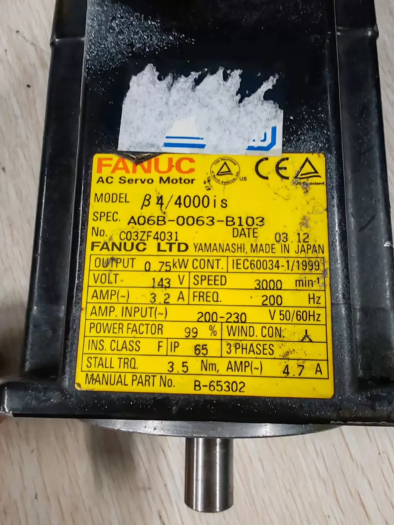 Fanuc Servo Motor A06B-0063-B103 1 A06B 0063 B103 1773715480022