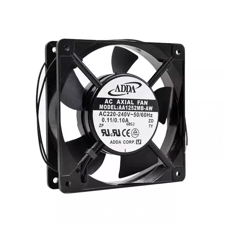 ADDA AA1252MB‑AW Axial Fan AC220‑240V 0.11/0.10A 120x120x25mm 2‑Wire Cooling Fan 1 AA1252MB AW 1768794669627