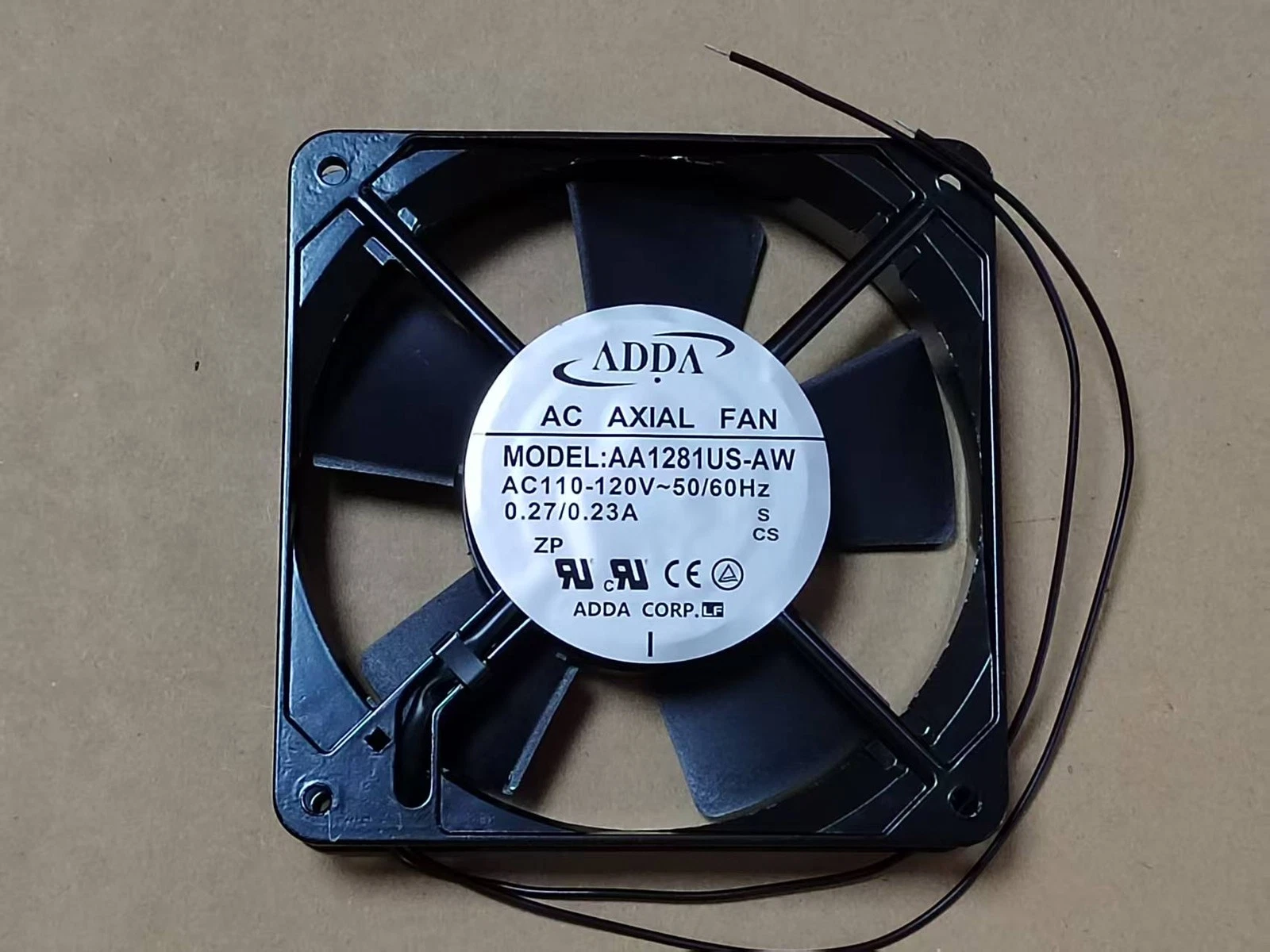 ADDA AA1281US-AW Axial Fan 110/120VAC 0.27/0.23A 120*120*38MM Server Cooling Fan 1 AA1281US AW 1768179663097