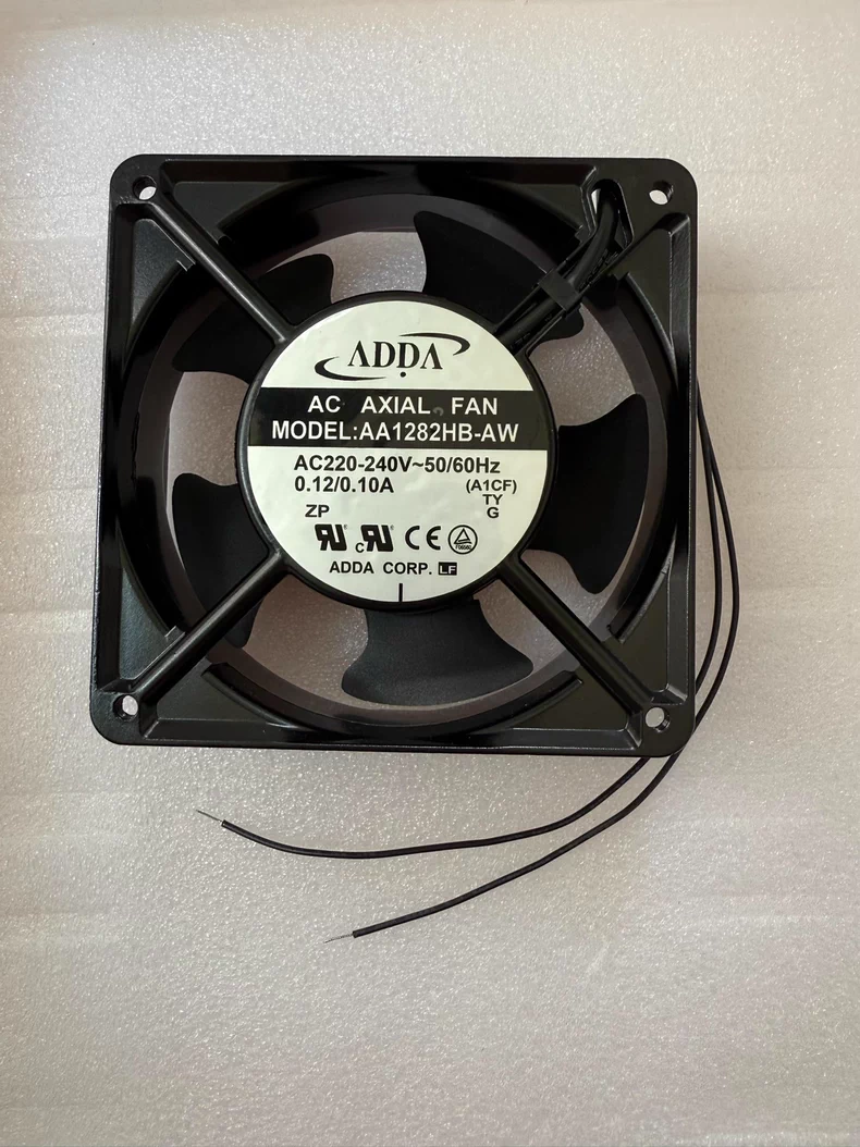 For ADDA AA1282HB-AW AC 220V 0.13/0.11A 120*120*38mm 2-wire Cabinet Cooling Fan 1 AA1282HB AW 1768187434947